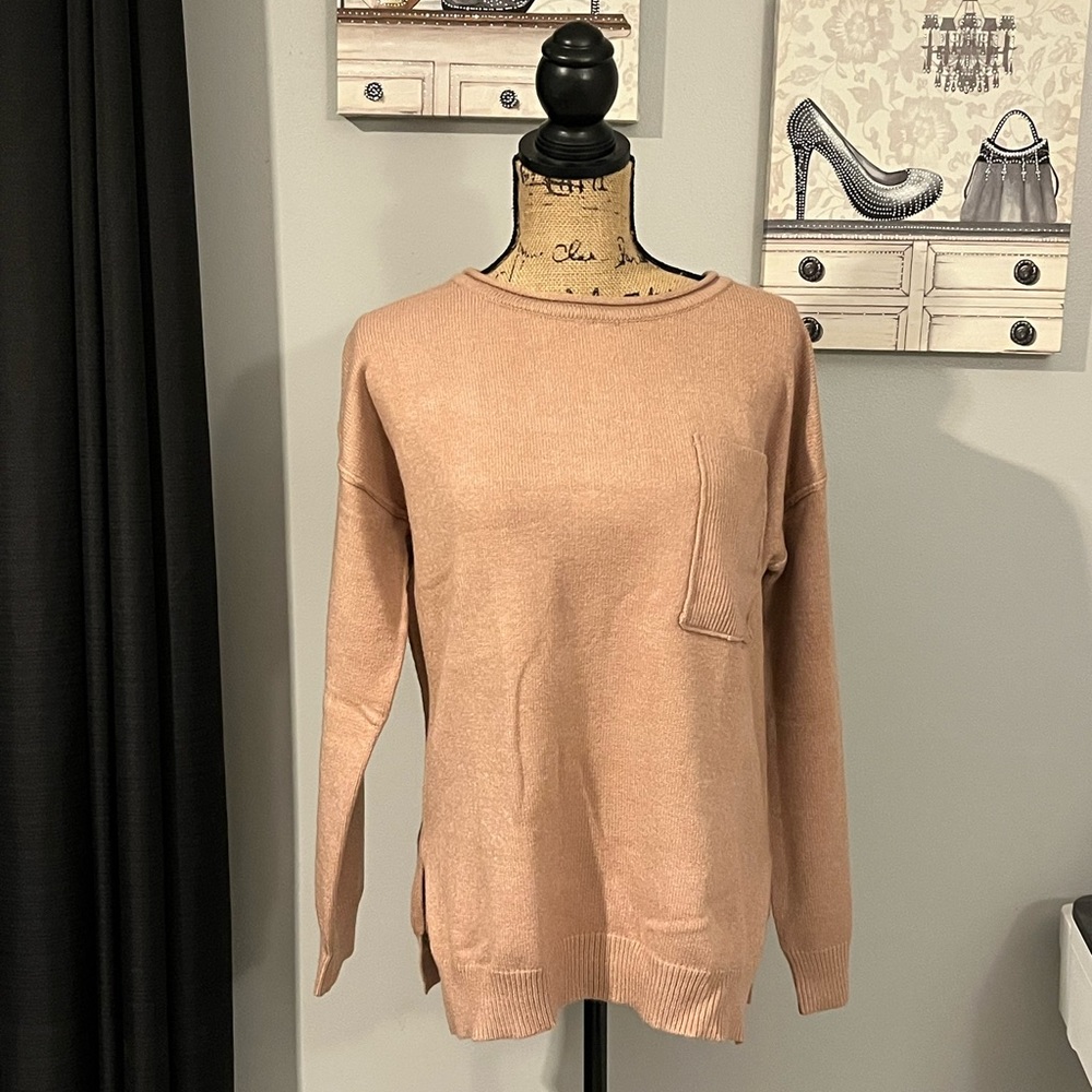 Women's Sweater Sz M Shoulder Drop Tunic